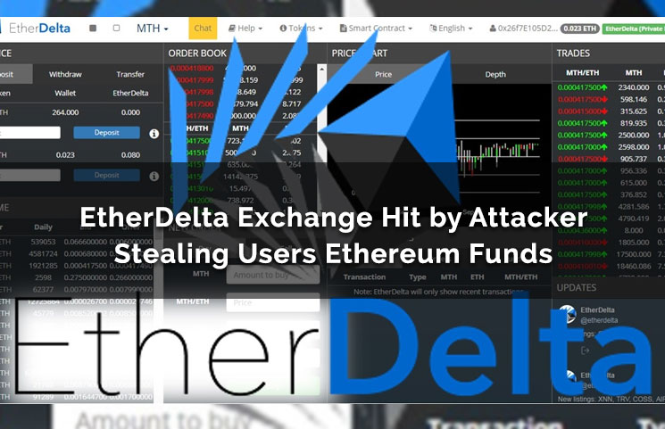 EtherDelta Exchange Hit by Attacker Stealing Users Ethereum Funds
